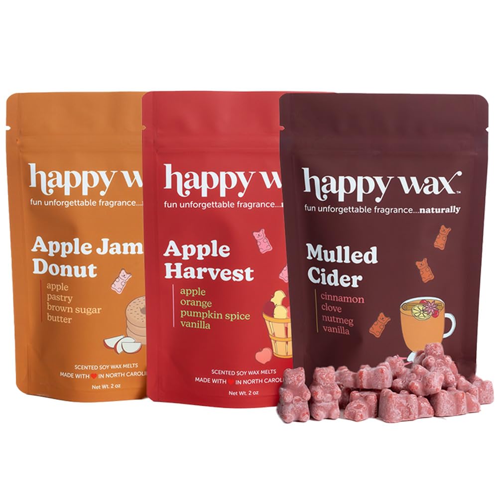 Happy Wax Fall Scented Soy Wax Melts 6oz Variety Pack - Fall Mix
