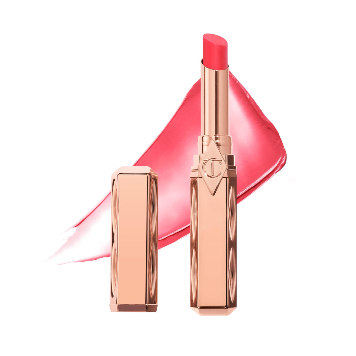 Charlotte Tilbury Pillow Talk Blush Balm Lip Tint - Long-Lasting, Buildable Sheer Tint with Peptides for Hydrated, Blushed Looking Lips - 24 HR Hydration