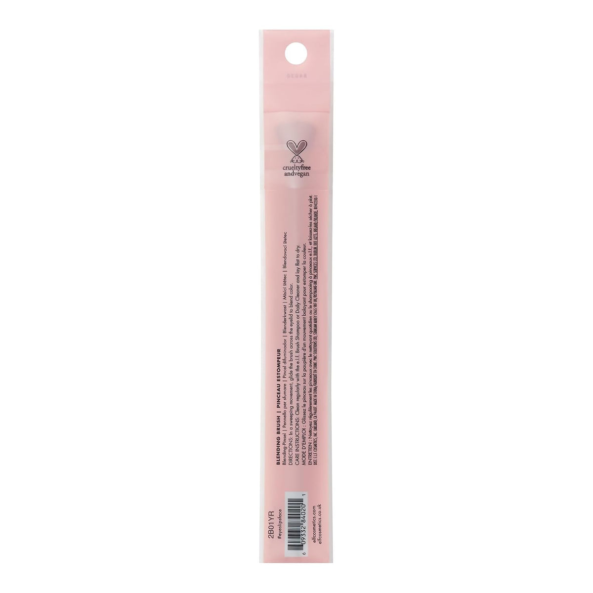 e.l.f. Blending Brush, Makeup Brush For Blending Eyeshadow & Concealer, Dome-Shaped, Made With Synthetic Bristles, Vegan & Cruelty-Free