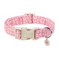 Fall Plaid Dog Collar with Maple Leaf Charm – Adjustable Autumn Checkered Dog Collar for Small Medium Large Dogs, Soft Cotton Puppy Collars with Quick Release Buckle and Metal D-Ring
