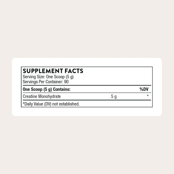 THORNE Creatine - Micronized Creatine Monohydrate Powder - Support for Muscles & Cognitive Function* - for Women & Men - Unflavored - NSF Certified for Sport - 5 g per Serving - 90 Servings
