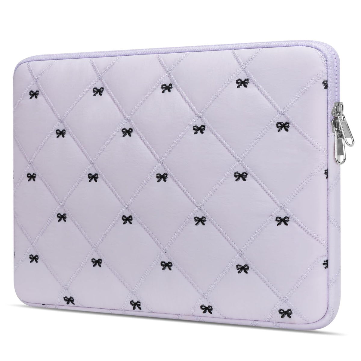 14 Inch Lightweight Bow Puffy Laptop Sleeve Case Laptop Bag for Girl