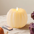 Fall Decor, Fall Decorations for Home, Flameless Pumpkin Candle, Orange