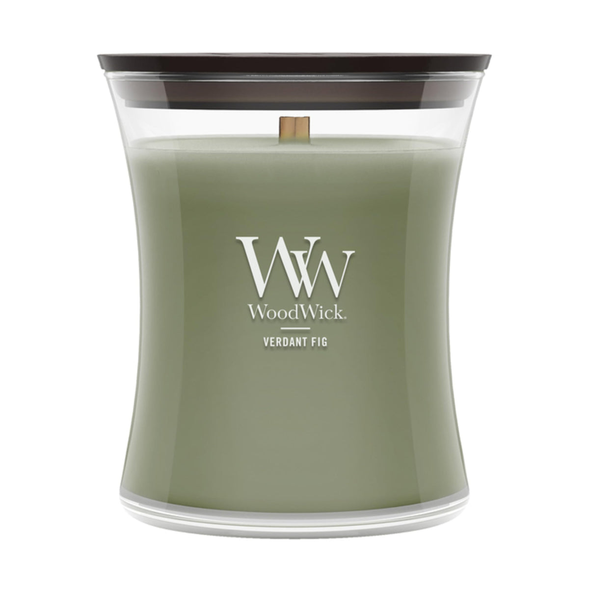 WoodWick Fireside Holiday Candle Gifts for Women and Men, 9.7 oz Medium Hourglass Candle with Crackling Wick