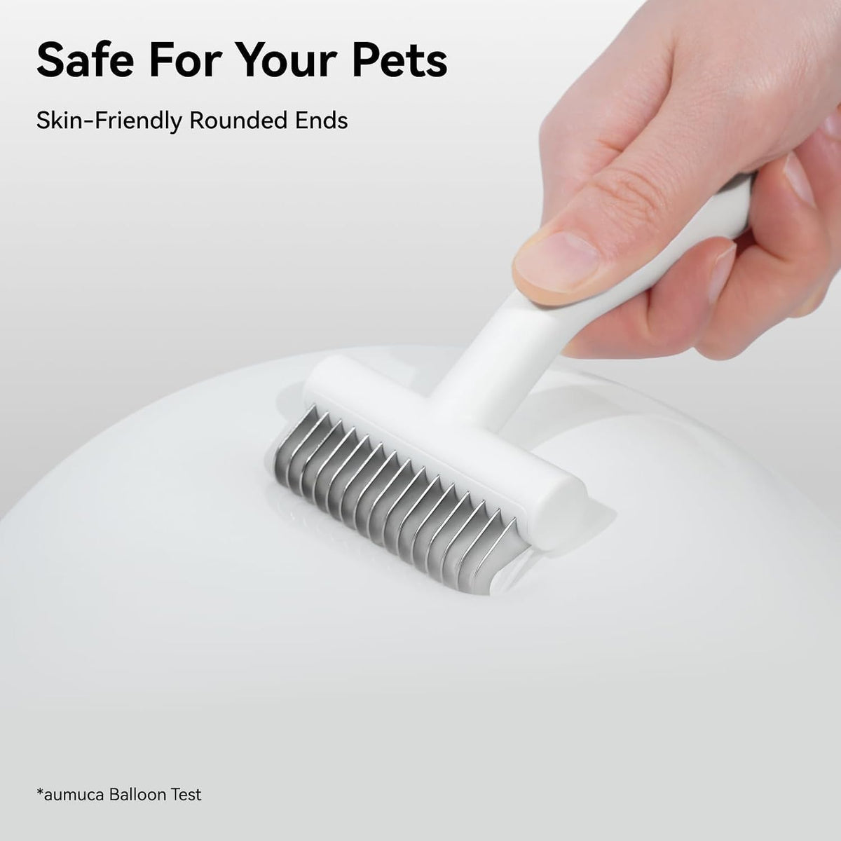 aumuca Dog & Cat Deshedding Brush – Pet Grooming Brush & Undercoat Rake for Long or Short Hair – Dematting Comb for Dogs, Cats, Matted Fur, Kitten, Puppy, Rabbit, Horse