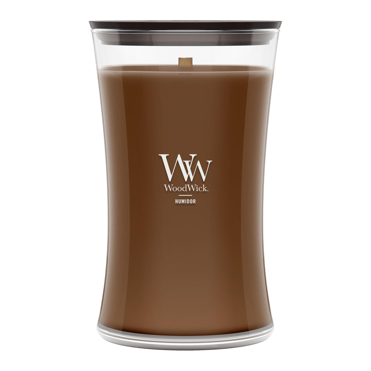 WoodWick Fireside Holiday Candle Gifts for Women and Men, 9.7 oz Medium Hourglass Candle with Crackling Wick