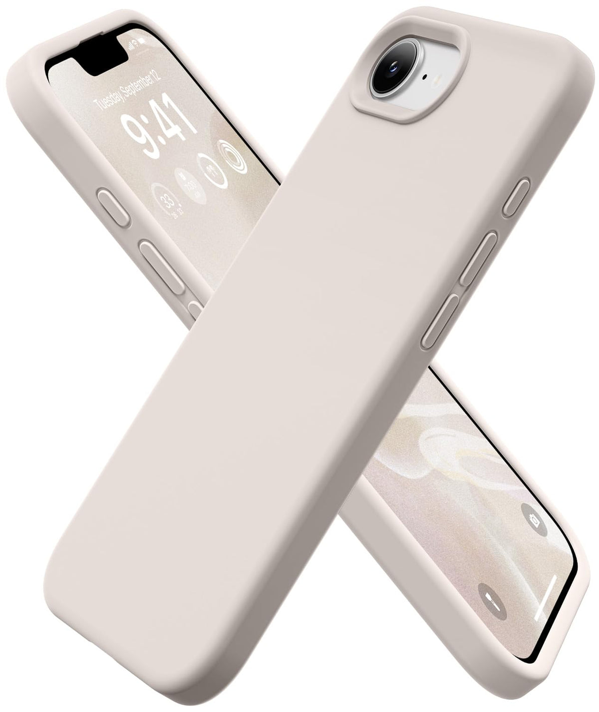 GolbinBox Magnetic for iPhone 16 Pro Max Case, Silicone Cover, Chalk Pink