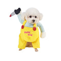 NACOCO Halloween Dog Doctor Costume - Pet Dentist Clothes Cat Funny Uniform Green Outfit Apparel Adjustable for Small Medium and Large Dogs(Green Dentist, S)
