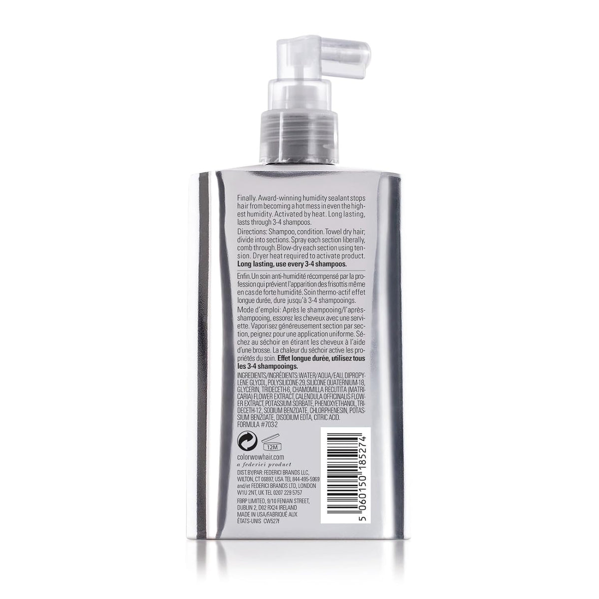 COLOR WOW Dream Coat Supernatural Spray, Anti-Humidity Frizz Control and Heat Protectant for Glassy, Shiny Hair