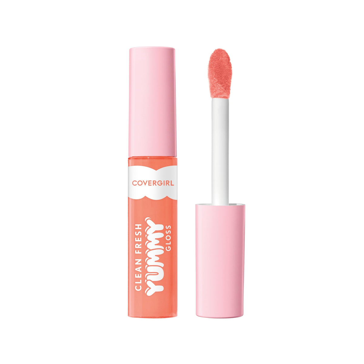 COVERGIRL Clean Fresh Yummy Lip Gloss, Sheer, Natural Scents, Vegan Formula - 120 Sunshine Rays, 0.33 fl oz