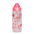 Zak Designs Sanrio Hello Kitty Sage 16oz Leak-Proof Straw Kids Water Bottle | BPA Free, Durable Plastic, Cupholder Friendly, Dishwasher Safe, Easy to Clean, Lid Lock, Handle, For School, Home, Travel