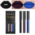 evpct 3Pcs Dark Red Purple Plum Matte Liquid Lipstick Sets for Women Matte Lip Stain Long Lasting Waterproof, Burgundy Blood Blue Red lipstick, Black Cherry Maroon Gothic 24 Hours Magic Lipsticks