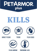 PetArmor Plus Flea & Tick Topical Dogs 45-88 lbs, 6-Month | Ideal for Large Dogs 45-88 lbs; Kills Fleas, Eggs, Larvae, Ticks & Lice; 6-month supply; Waterproof Nose-to-Tail