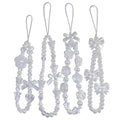 cioatu 4 Pieces Cute Phone Charms Beaded Phone Strap Aesthetic Y2K CellPhone Keychain Cute Bear Butterfly Heart Cool PhoneCharm for Bag Keychain Airpods Camera Pendants Decor
