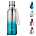 Konokyo Insulated Water Bottle with Strap,18 oz Double Wall Stainless Steel Vacuum Bottles Metal Water Flask,Macaron Green