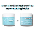 e.l.f., Skin Holy Hydration! Face Cream with Hyaluronic Acid, Fragrance Free, Niacinamide and Peptides, Nourishing Moisturizer