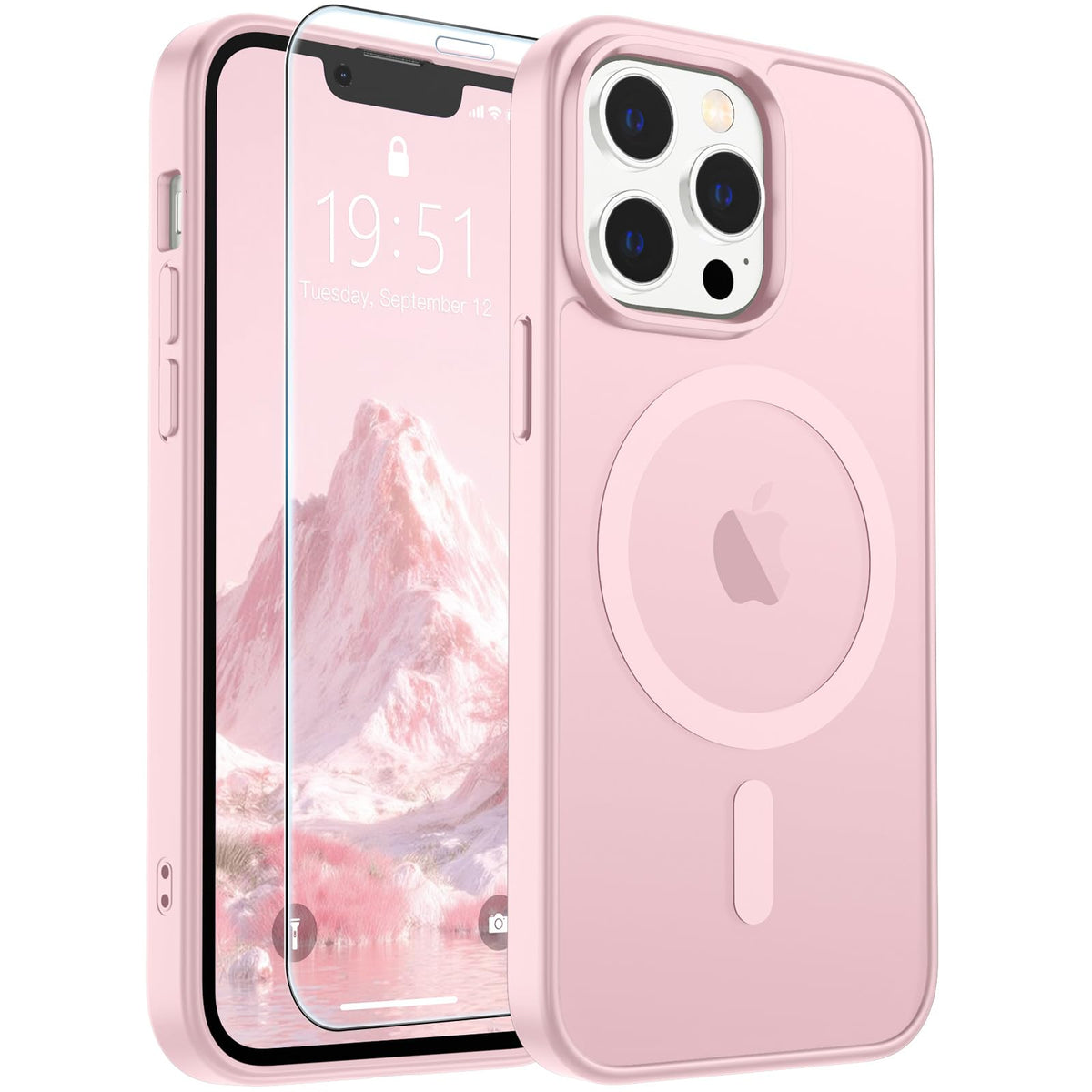 SUPFINE Magnetic for iPhone 13 Case/iPhone 14 Case Black