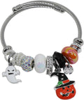 Charm Bracelets for Womens,Exquisite Cute Cartoon Friendship Silver Bracelets Stainless Steel Bangle, Womens Jewelry Suitable for Holiday Gifts and Birthday Gifts