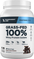 Transparent Labs Grass-Fed Whey Protein Isolate - Naturally Flavored, Gluten Free Whey Protein Powder with 28g of Protein per Serving & 9 Amino Acids - 30 Servings, Chocolate Peanut Butter