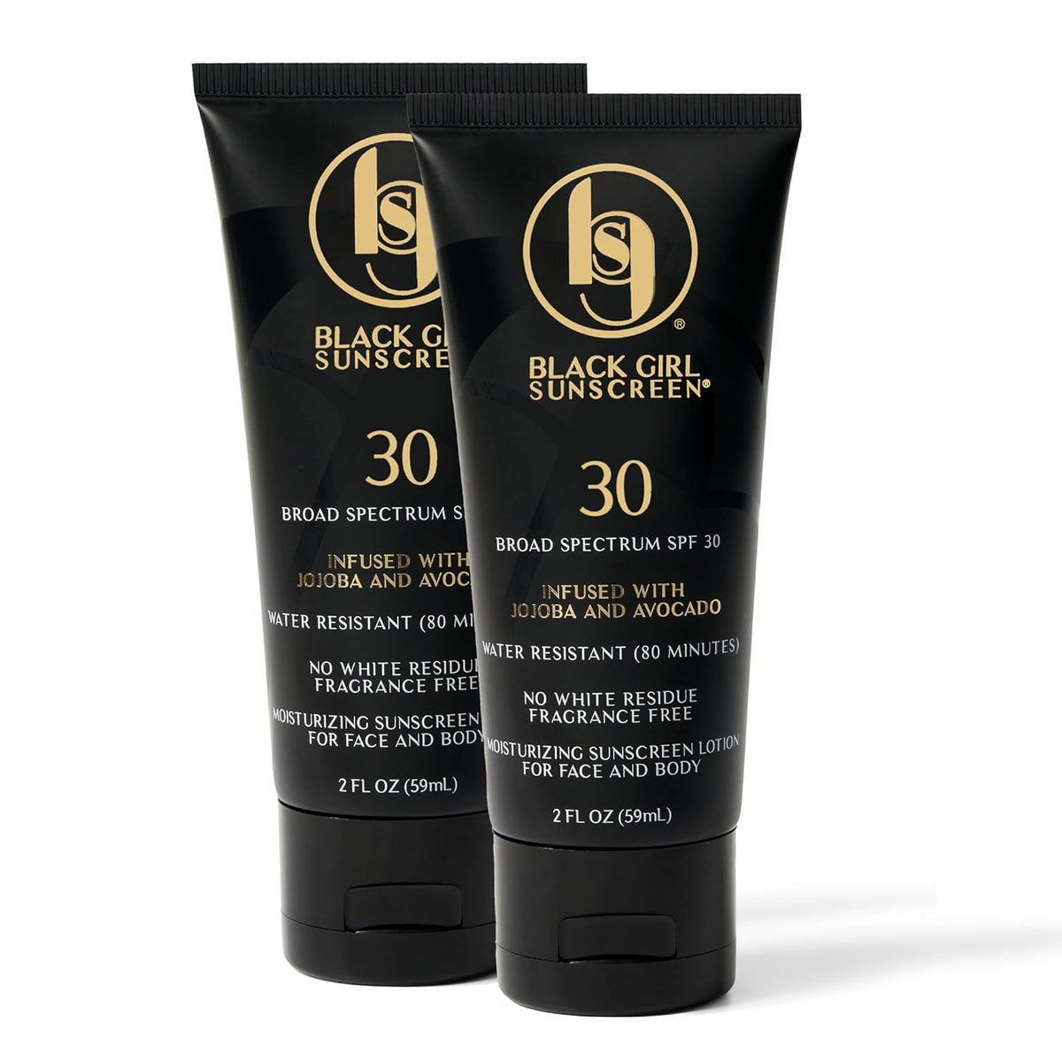 Black Girl Sunscreen SPF 30 for the Face & Body - Moisturizing Sun Protection, SPF 30, Sun Lotion for Women, Ultra Sheer, Travel Size Sunscreen, No White Cast for Melanin Rich Skin - 2 fl oz
