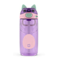 Ello Ellies 12oz Stainless Steel Leakproof Kids Water Bottle, Dog | Insulated kids water bottle with straw, leakproof locking lid, carry handle, and stainless steel fun animal design for school