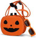 Kingdder 2 Pcs Halloween Pumpkin Purse Woman Jack O Lantern Crossbody Bag