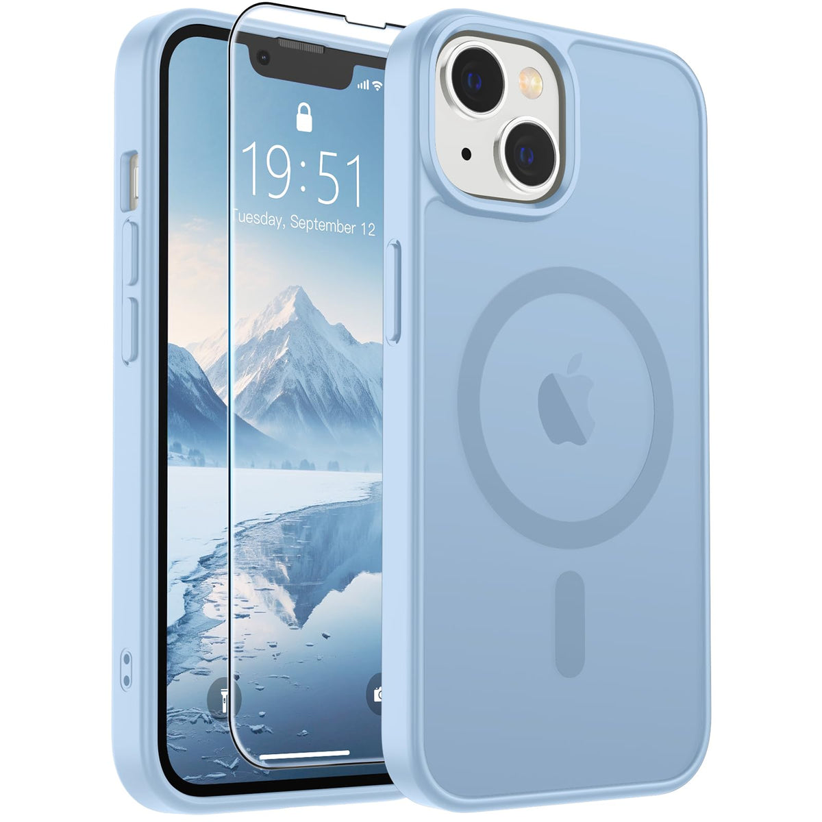 SUPFINE Magnetic for iPhone 13 Case/iPhone 14 Case Black