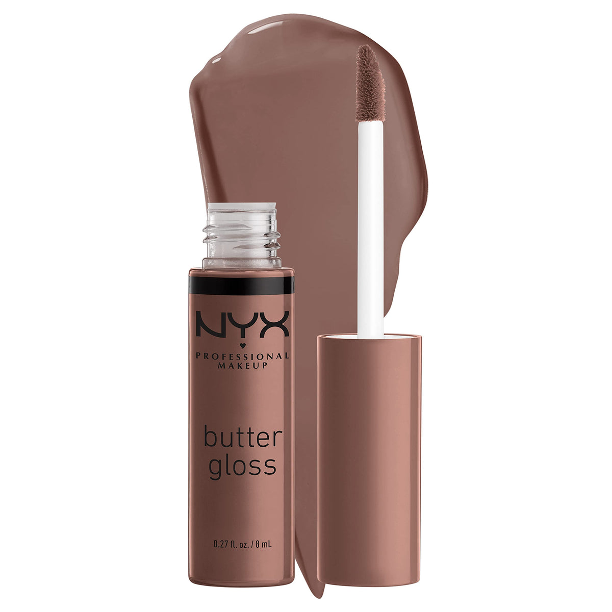 NYX PROFESSIONAL MAKEUP Butter Gloss, Non-Sticky Lip Gloss - Sugar Glass (Clear), Pack Of 3