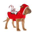 Santa Dog Costume, Dog Christmas Outfit, Riding Pet Costume, Size M