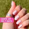 Olive & June Super Stick Press-On Nails, Gelato Pink, Short, Round | No glue needed; 32 non-toxic tab nails in 16 sizes, easy on-off, non-damaging, 7-day wear; salon-quality mani at home