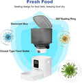 ANDOLL HOME Automatic Cat Feeder, 4L Cat Food Dispenser with 10s Voice Recorder, Pet Feeder up to 8 Meals per Day, Timed Dog Feeder with Dry Food Sealed Ring