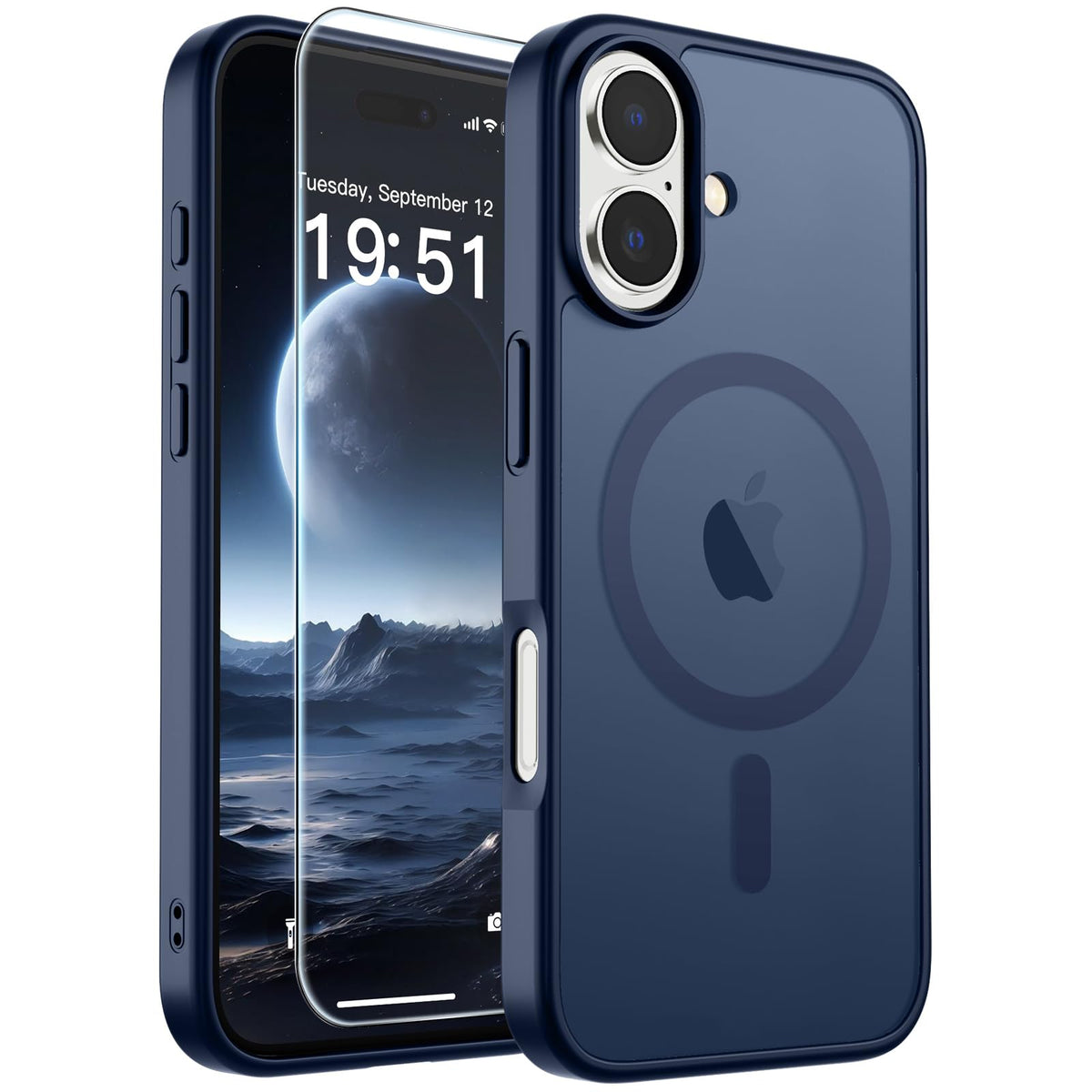 SUPFINE Magnetic for iPhone 13 Case/iPhone 14 Case Black