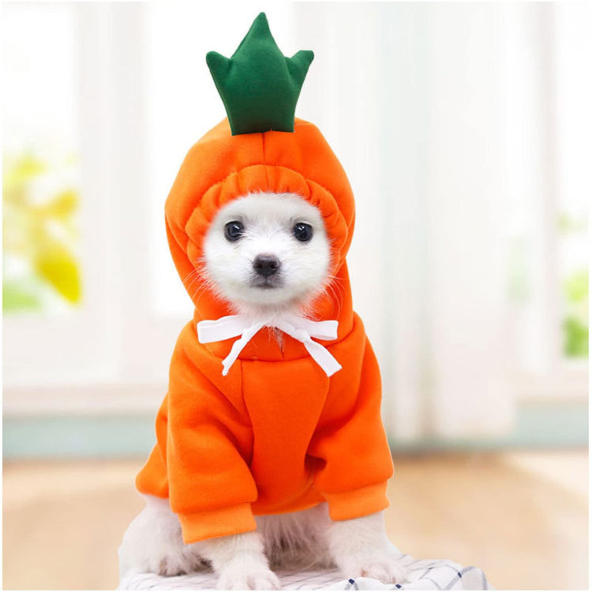 Warm Cute Dog Hoodie Clothes Winter Cute Coat, Coffee Reindeer L