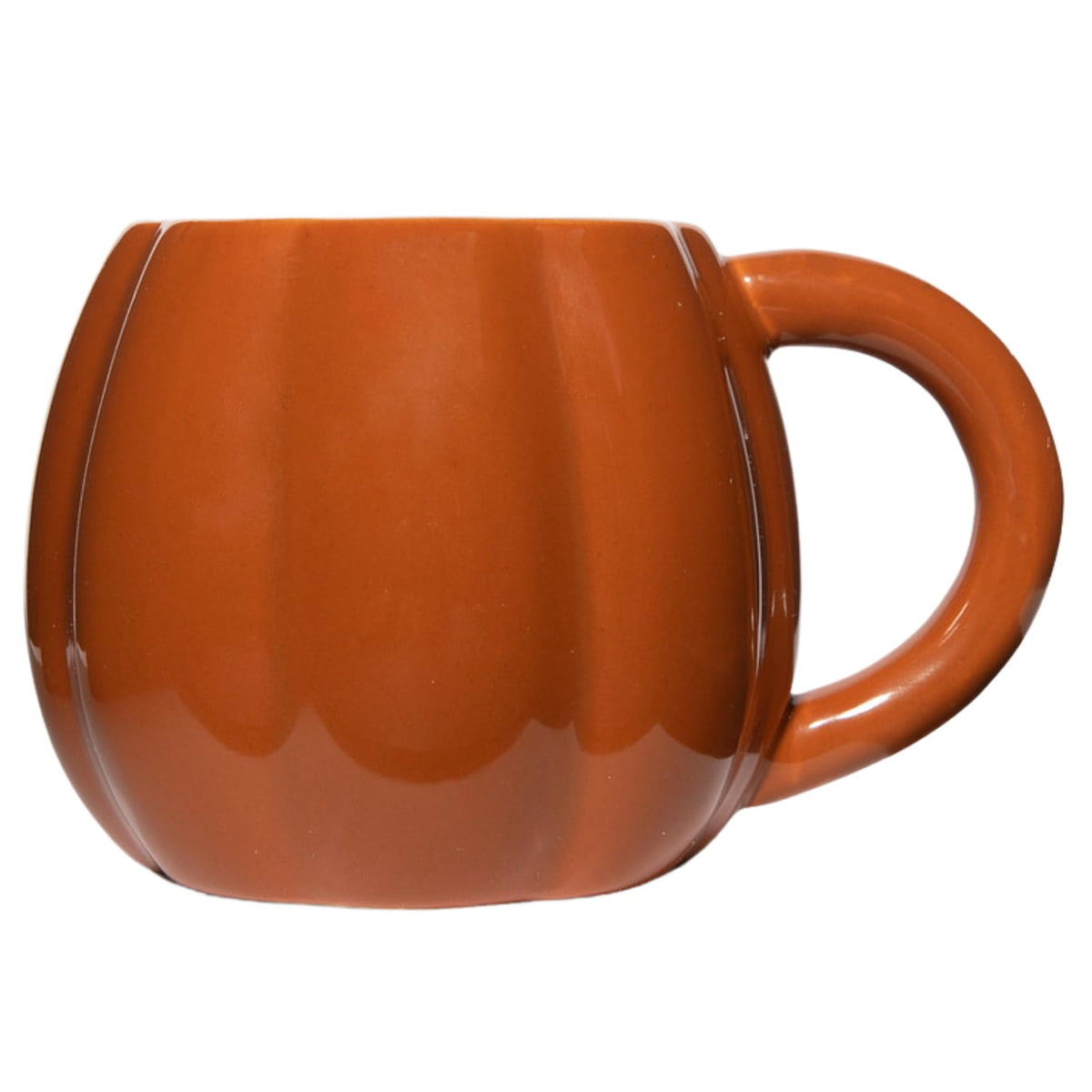Sweet Water Decor Pumpkin Coffee Mug, 19oz Brown Ceramic Fall Mug, Cozy Autumn Home Decor Drinkware for Coffee, Tea & Cider, Microwave & Dishwasher Safe, Fall Gift for Women & Hostess