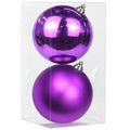 GnFlus Large Shatterproof Christmas Ball Ornaments, Red, 5.9" (2 Pcs), Classic Style, Hanging, Plastic, Christmas, Birthday, New Year, Anniversary, Valentine's Day