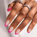 BTArtbox Press On Nails, Liquid Radiance, Medium Almond, Cat Eye, 32Ct | Lamp-Curable 4-Week Wear, Salon-Quality Natural Nails, 10-Minute Easy Daily Application, 16 Sizes, All-in-One Complete Kit