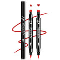 5PCS Double-headed Liquid Winged Black Eyeliner Stamp Pen Set | Eye Liner Pencil Long-lasting Waterproof, Stamp Eyeliner Set for Eye Makeup - Star, Heart, Flower, Butterfly, Triangle