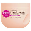 eos Cashmere Whipped Oil Body Butter, Vanilla Cashmere, 72 Hour Weightless Moisture For Dry Skin, Rich Formula and Deep Hydration, Body Care, 10 oz