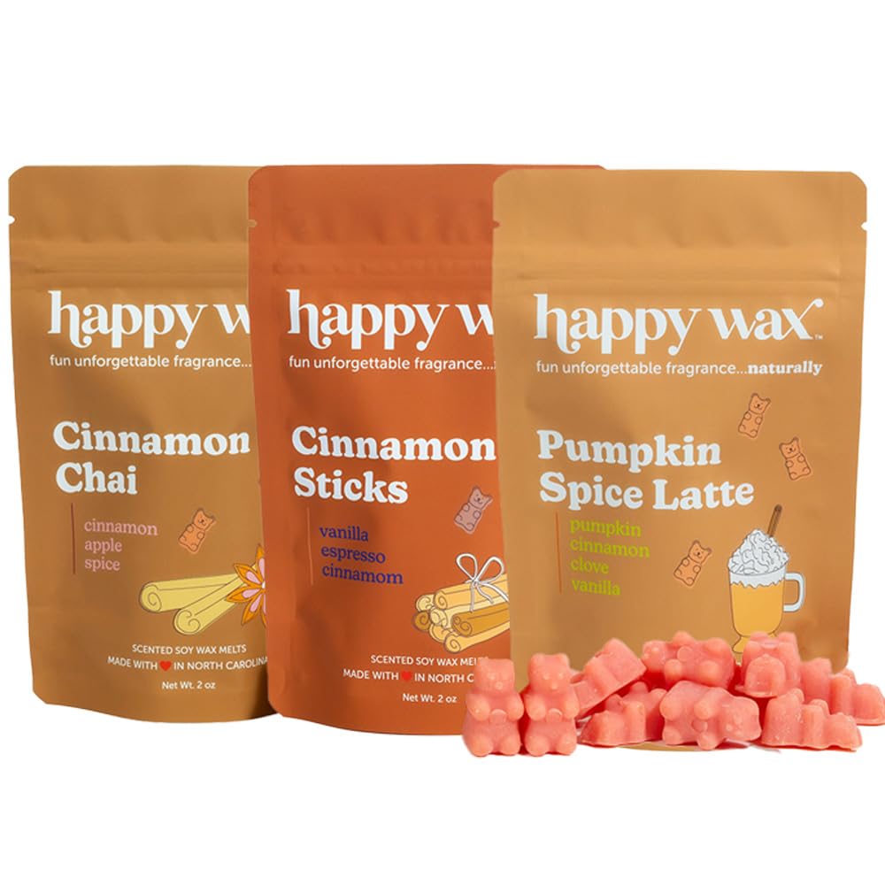 Happy Wax Fall Scented Soy Wax Melts 6oz Variety Pack - Fall Mix