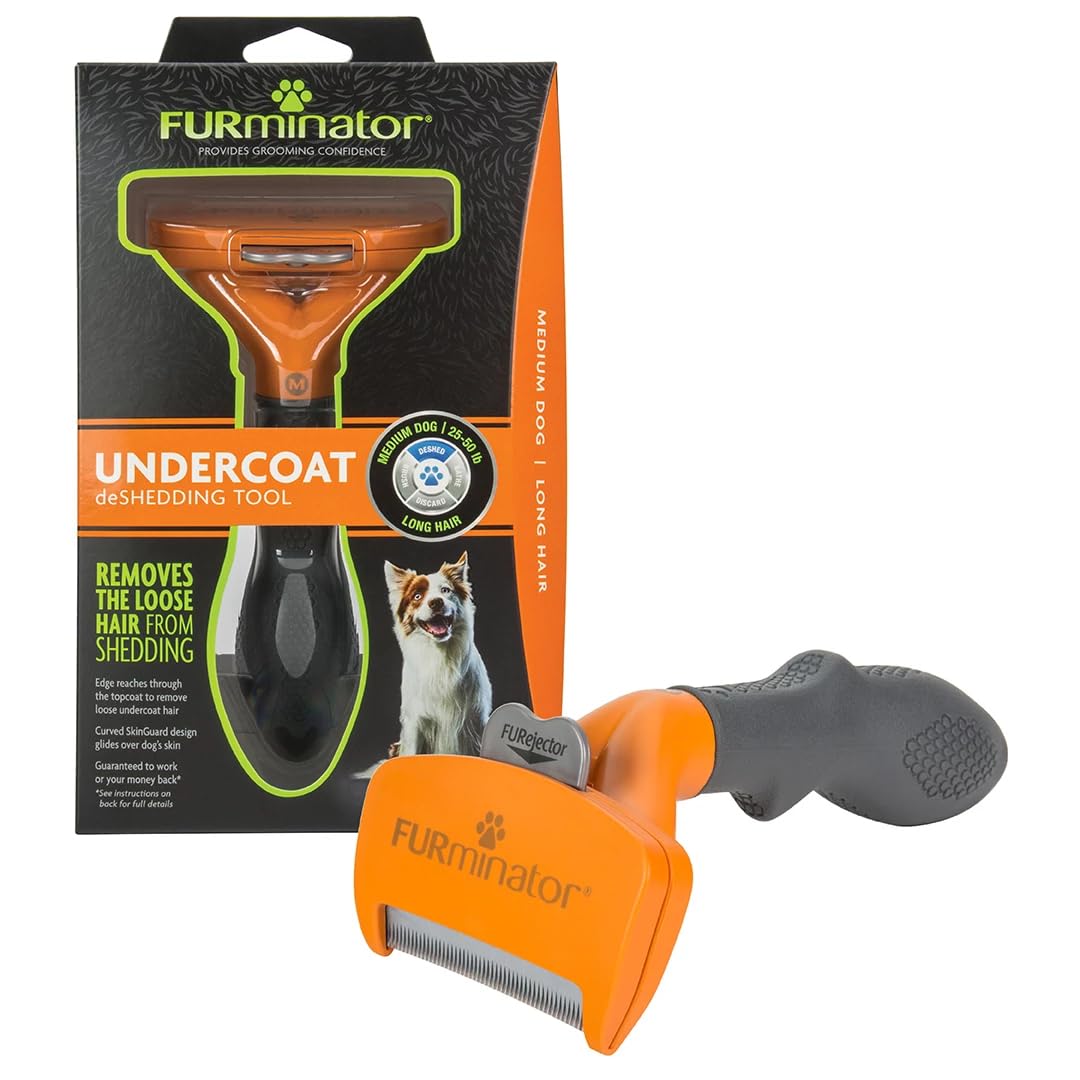 FURminator Large Dog Undercoat deShedding Tool for Short Hair, Reduces Loose Hair From Shedding