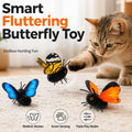 Fluttering Butterfly Cat Toy, 2027 New Cat Toys for Indoor Cats (Blue)