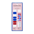 Dashing Diva Gloss Nail Strips - Crystal Clear - UV Free, Chip Resistant, Long Lasting Gel Stickers - Contains 32 Wraps, 1 Prep Pad, 1 File