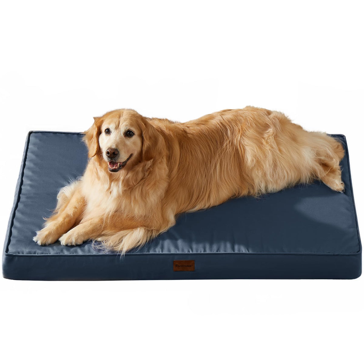 BFPETHOME Outdoor Dog Beds for Large Dogs, Waterproof Dog Bed for Medium, Large, Extra Large Dogs, Orthopedic Pet Bed with Removable Washable Cover, Egg Crate Foam Pet Bed Mat. (36 x 27 in, Grey)