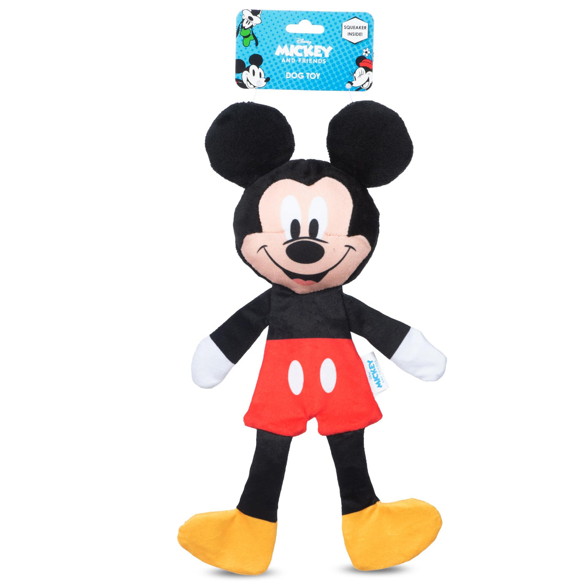 Disney for Pets Minnie Mouse Plush Squeaker Dog Toy, 13.5 Inch | Flattie crinkle body design, officially licensed Disney product, inspired by Minnie Mouse, playful design