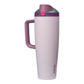 Owala FreeSip Tumbler Insulated Stainless Steel Water Bottle with Built-in Straw and Side Handle, For Travel, Work, School, and Sports, 40oz, BPA Free, Leak Proof, Strawberry Fields