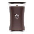 WoodWick Fireside Holiday Candle Gifts for Women and Men, 9.7 oz Medium Hourglass Candle with Crackling Wick