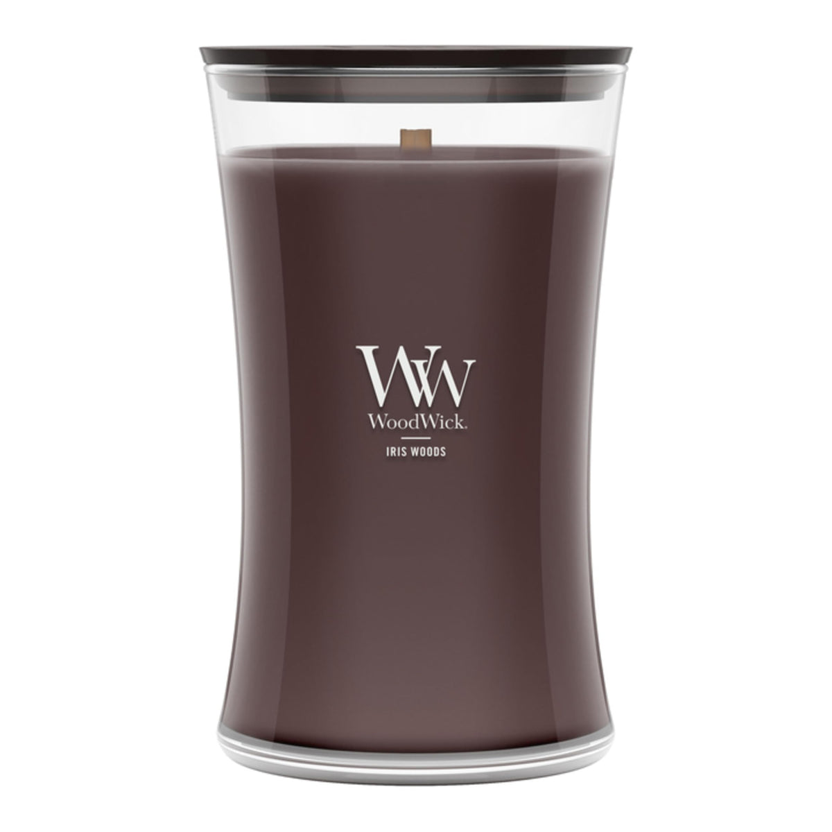 WoodWick Fireside Holiday Candle Gifts for Women and Men, 9.7 oz Medium Hourglass Candle with Crackling Wick