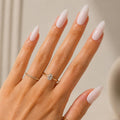 Olive & June Instant Mani Press-On Nails, HZ Velvet, Short, Round | Salon-quality glue-on manicure kit; 42 non-toxic fake nails in 21 sizes, recycled materials, realistic look, lasts 14 days