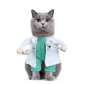 NACOCO Halloween Dog Doctor Costume - Pet Dentist Clothes Cat Funny Uniform Green Outfit Apparel Adjustable for Small Medium and Large Dogs(Green Dentist, S)