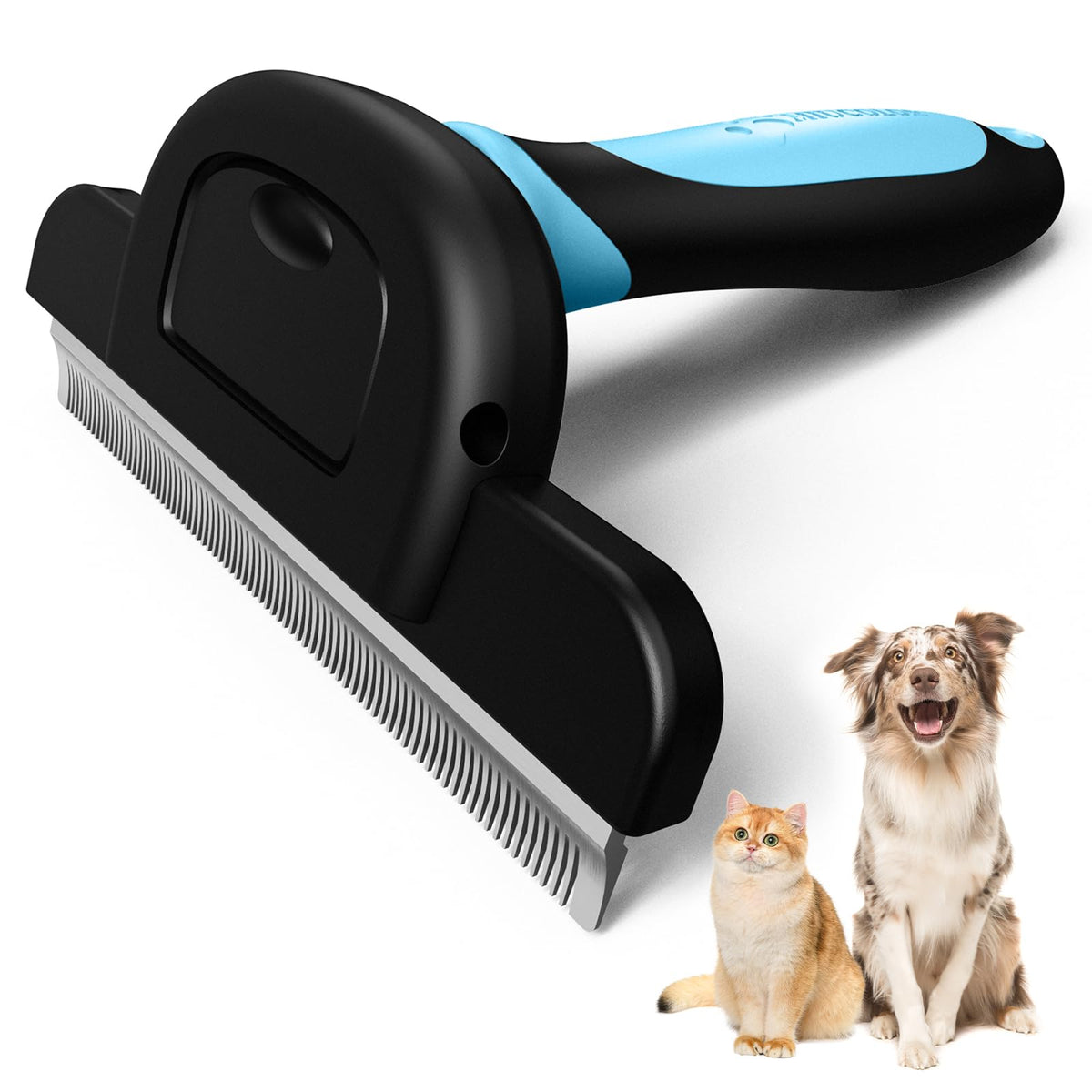 MIU COLOR Pet Grooming Brush, Deshedding Tool for Dogs & Cats, Effectively Reduces Shedding by up to 95% for Short Medium and Long Pet Hair